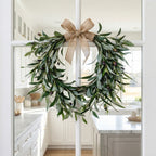 Heart Shaped Artificial Olive Leaf & Fruit Wreath