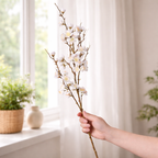 5 Stems Artificial Cherry Blossom Branches Spring Indoor Decoration