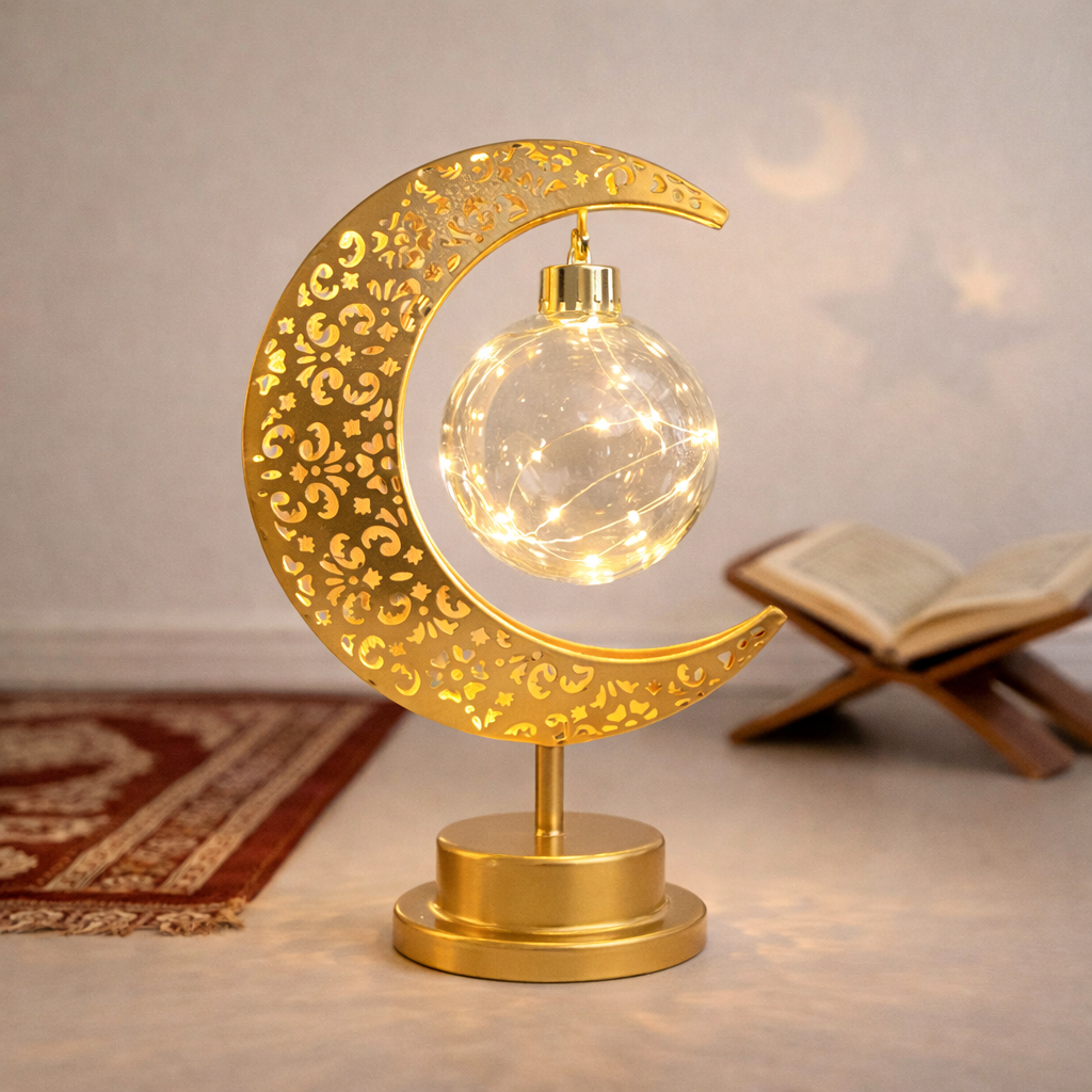 Ramadan Crescent Moon Lamp – A Soft Light for Meaningful Moments