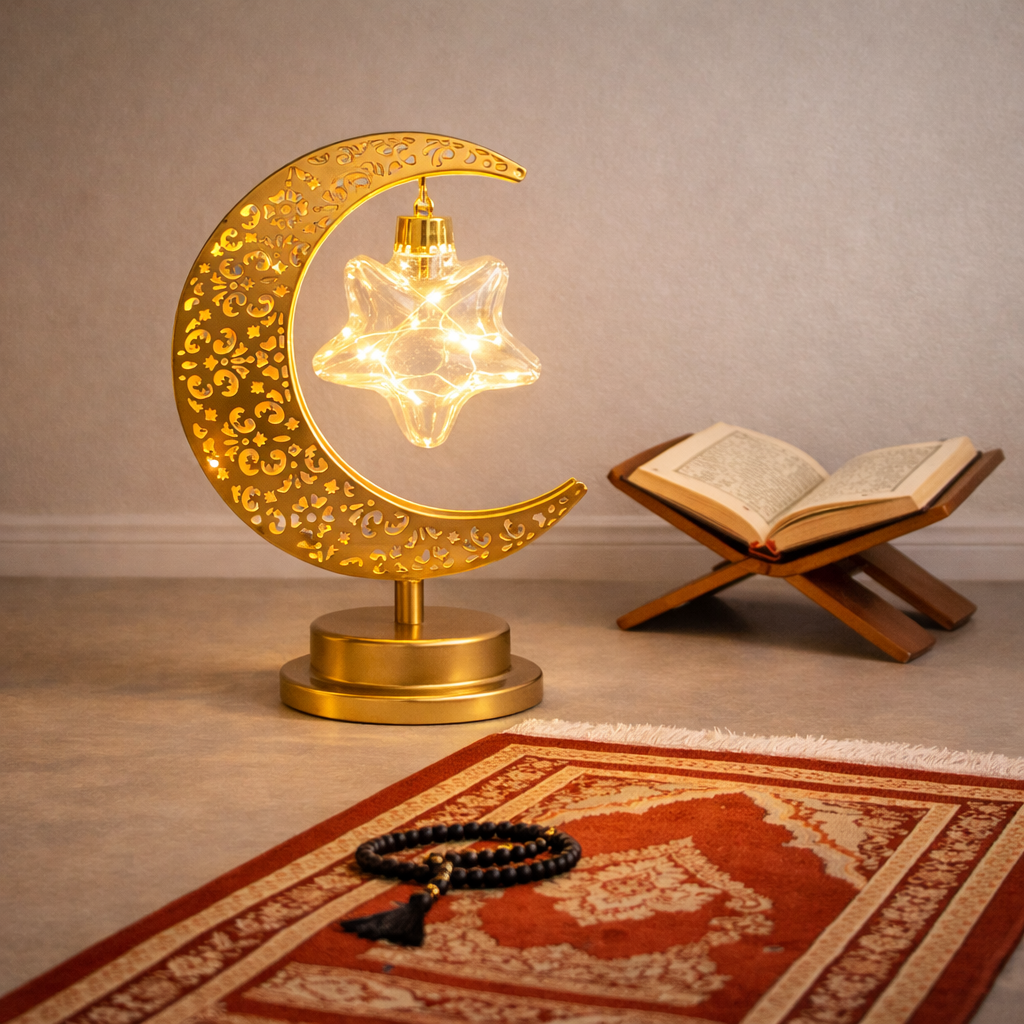 Ramadan Crescent Moon Lamp – A Soft Light for Meaningful Moments