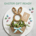 Bunny Basket Hanging Wall Pocket Spring Decor