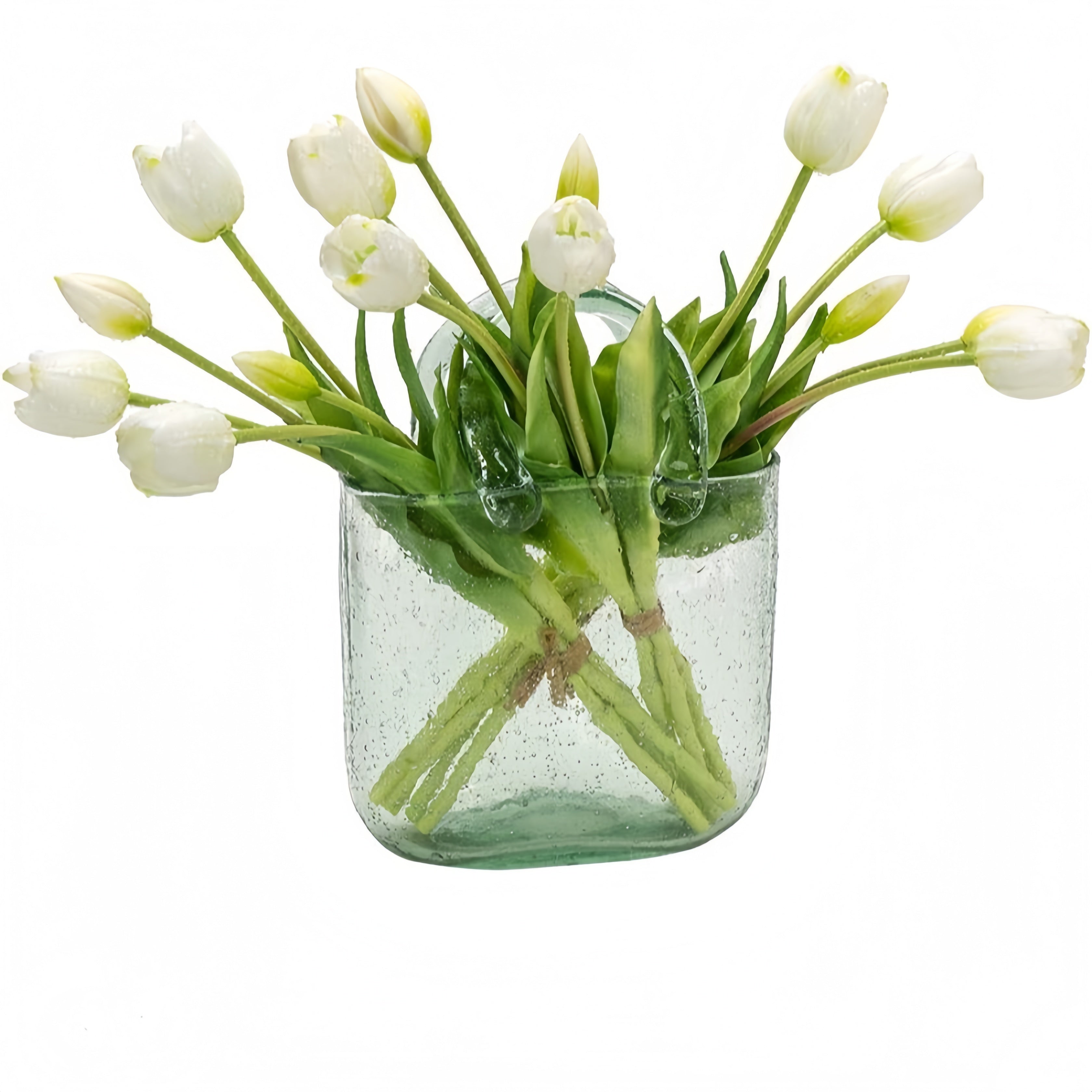 Artificial Tulips Flowers, Real Touch Latex Bouquet,Easter-ready Spring Décor