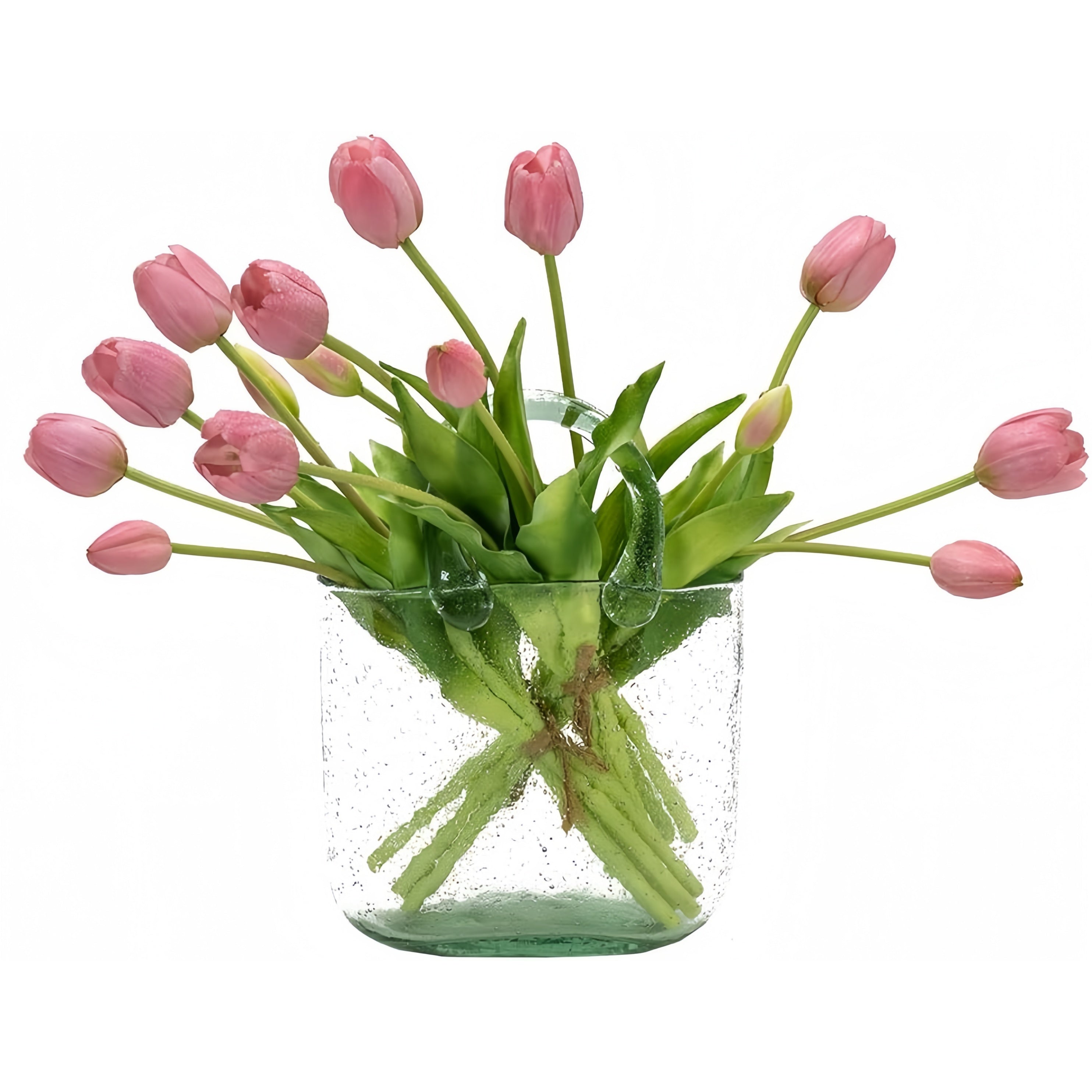 Artificial Tulips Flowers, Real Touch Latex Bouquet,Easter-ready Spring Décor