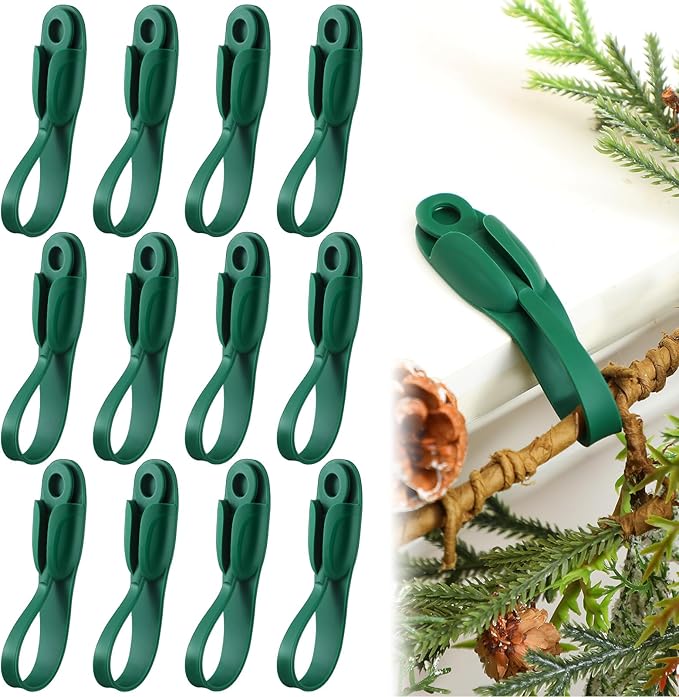 6 PCS Christmas Silicone Garland Hangers