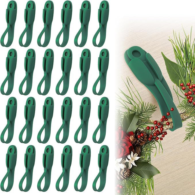 6 PCS Christmas Silicone Garland Hangers