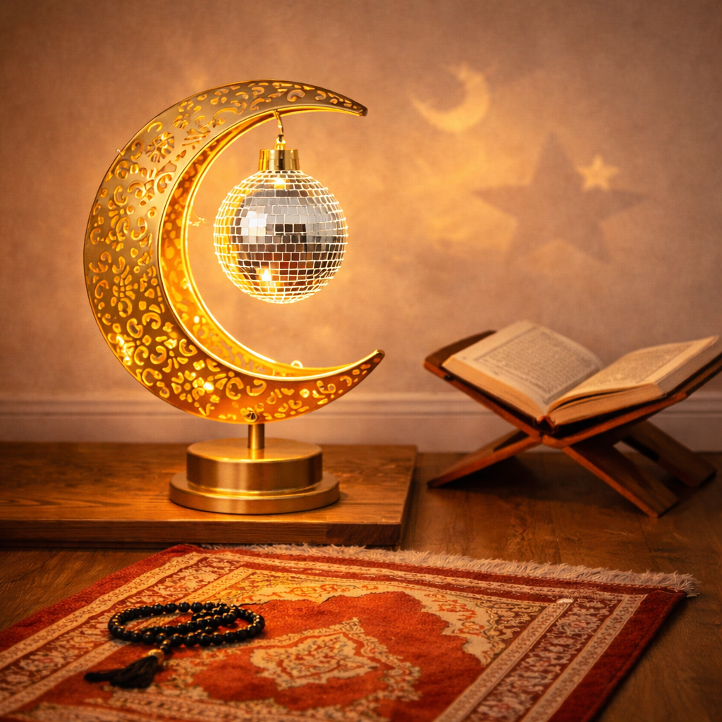 Ramadan Crescent Moon Lamp – A Soft Light for Meaningful Moments