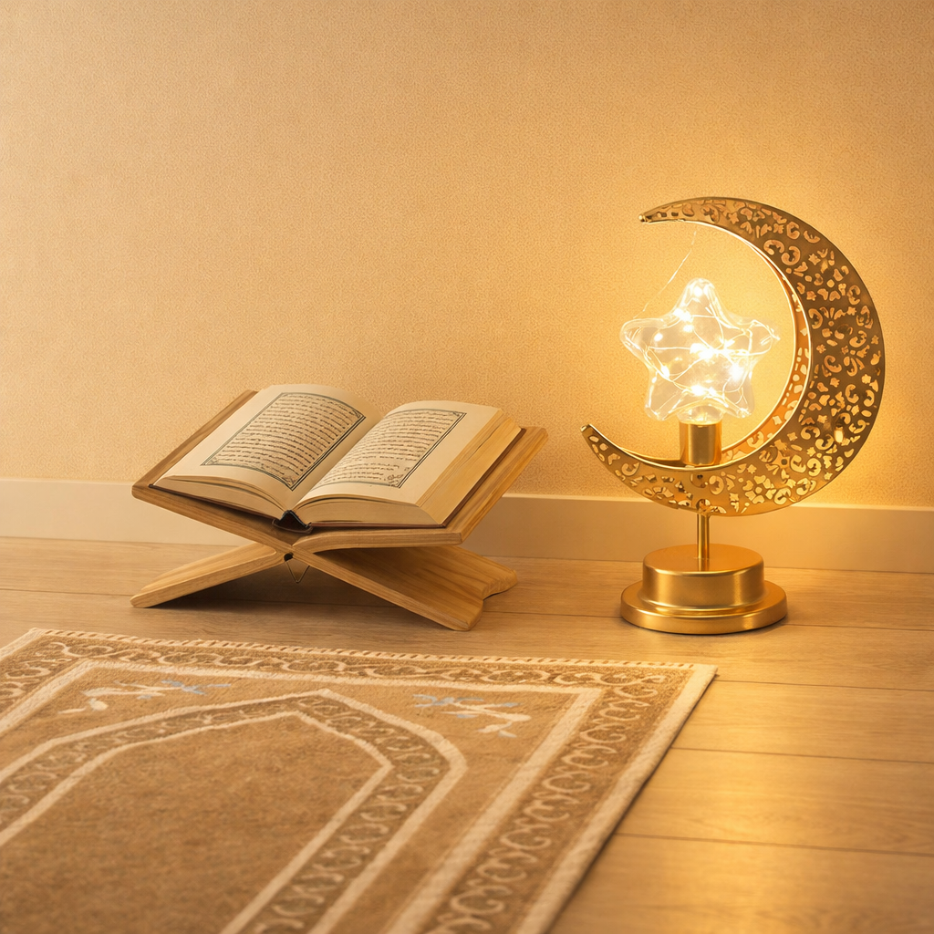 Ramadan Crescent Moon Lamp – A Soft Light for Meaningful Moments