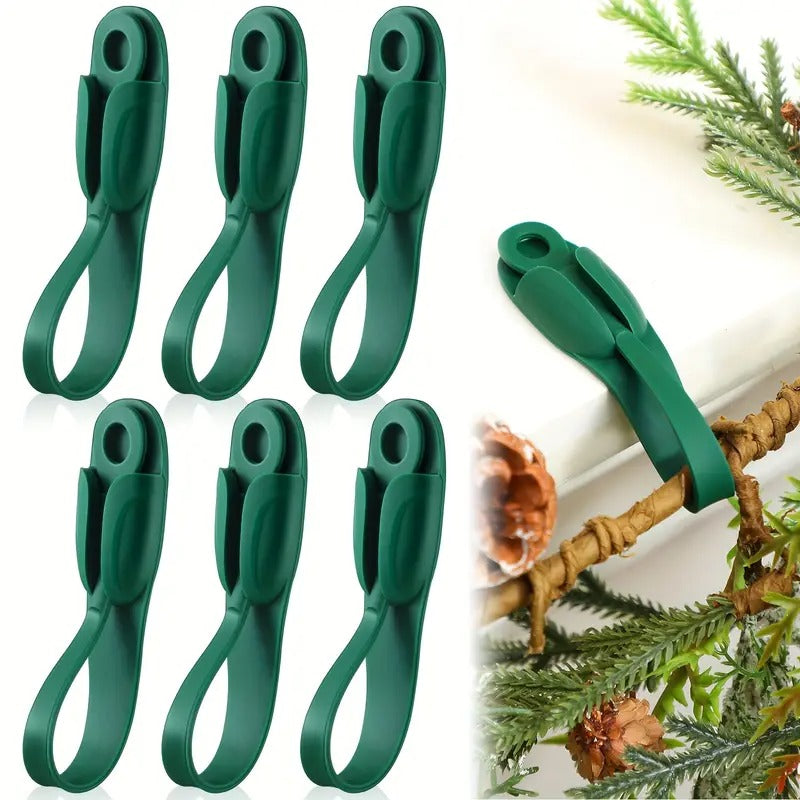 6 PCS Christmas Silicone Garland Hangers