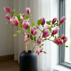 Artificial Magnolia Flower Branches Stem