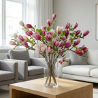Artificial Magnolia Flower Branches Stem