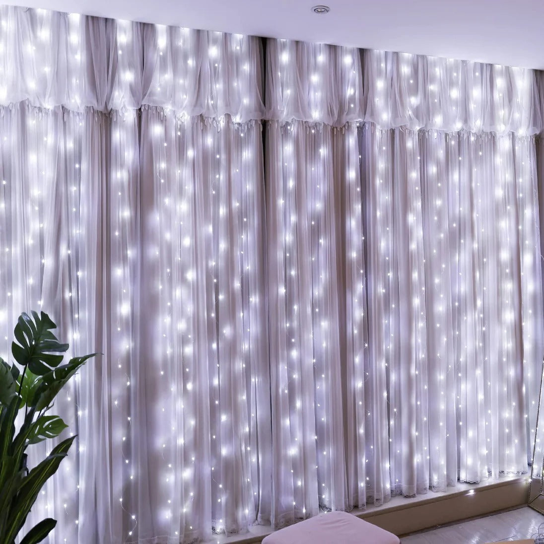 Fairy String Hanging  Curtain Lights with Remote