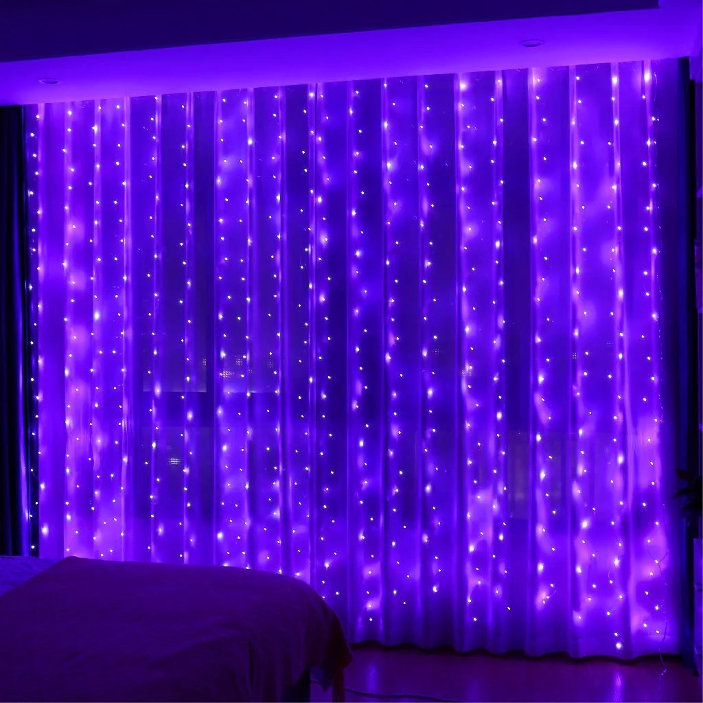 Fairy String Hanging  Curtain Lights with Remote