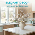 5 Stems Artificial Cherry Blossom Branches Spring Indoor Decoration