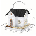 Solar-Powered Rustic Metal Bird Feeder