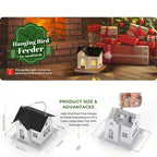 Solar-Powered Rustic Metal Bird Feeder