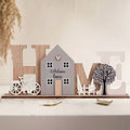 Rustic Wooden Letter HOME Decorative Ornament
