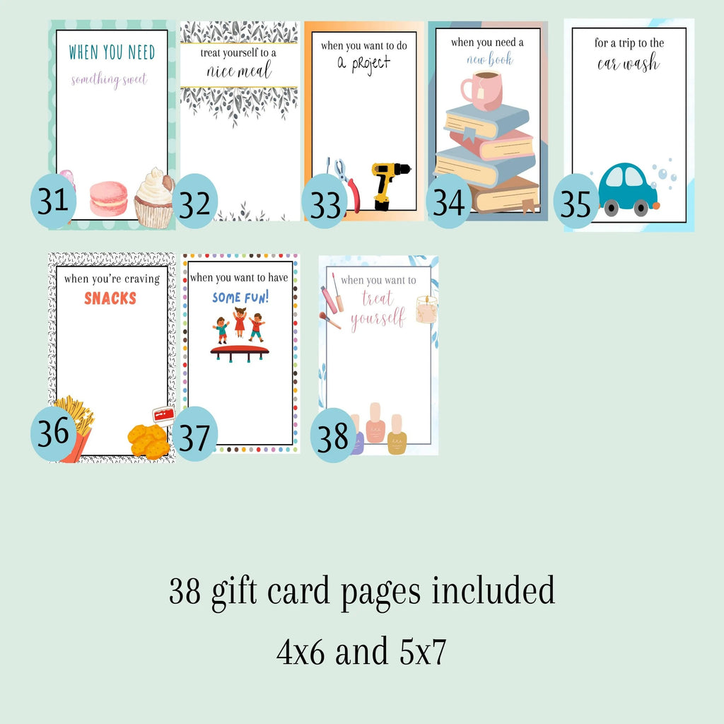 Christmas Gift Card Book