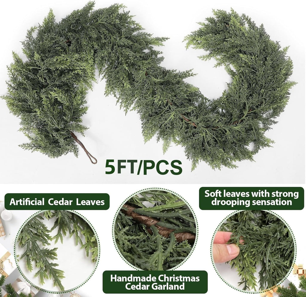 Christmas Artificial Cedar Garland