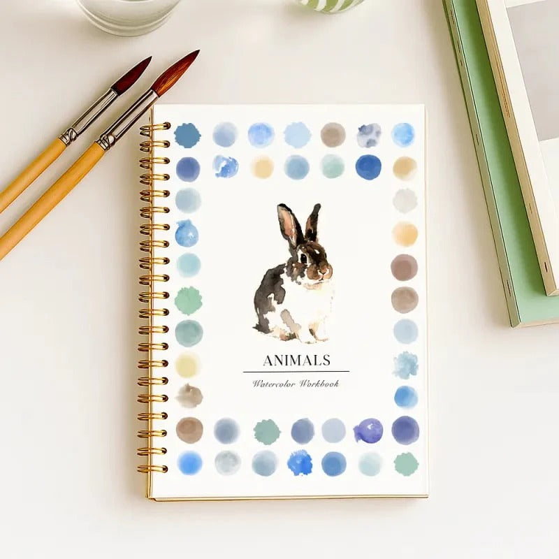 Beginner Watercolor Workbook Painting Kit